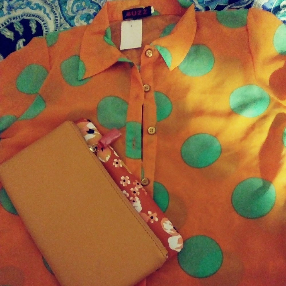 Buzz brand size Medium short sleeve blouse